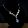 tijdloze romantiek & Koninklijke Allure, luxe sieradenset met dichroic glas lampwork kralen