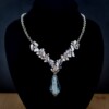 tijdloze romantiek & Koninklijke Allure, luxe sieradenset met dichroic glas lampwork kralen