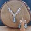 tijdloze romantiek & Koninklijke Allure, luxe sieradenset met dichroic glas lampwork kralen