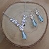 tijdloze romantiek & Koninklijke Allure, luxe sieradenset met dichroic glas lampwork kralen