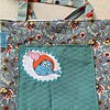 Totebag met geborduurde molen en Barbapa voering