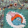 Totebag met geborduurde molen en Barbapa voering