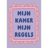 Tweezijdige poster A4 – Mijn kamer mijn regels/rommel