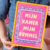 Tweezijdige poster A4 – Mijn kamer mijn regels/rommel