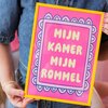 Tweezijdige poster A4 – Mijn kamer mijn regels/rommel
