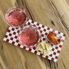 Unieke handgemaakte borrelplank - rood/wit