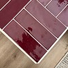 Unieke handgemaakte bijzettafel bordeaux - 42x42x28cm