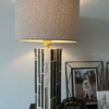 Unieke handgemaakte lampvoet - beige/bruin