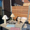 Unieke handgemaakte lampvoet - bruin/goud