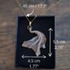 Unieke statement halsketting - Handgemaakte hanger - artistiek juweel voor haar -