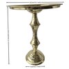 Vintage Moroccan Brass Coffee Table Handmade Engraved Copper Tray Folding Legs ⌀42,5cm.
