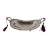 Vintage Silver Plated Bonbon Dish with Tassel Handles - Ornate Candy Dish, Victorian Style Serving Bow.