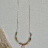 Zilveren ketting half schakelketting half edelstenen | Tree of Life