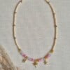 Zomerse ketting met bedels, edelstenen en miyuki kralen | Tropics