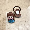 2x Elastieken prinsessen van Resin (eerste staartjes/ onder een vlecht)/ Kawaii