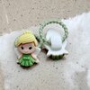 2x Elastieken prinsessen van Resin (eerste staartjes/ onder een vlecht)/ Kawaii