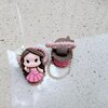2x Elastieken prinsessen van Resin (eerste staartjes/ onder een vlecht)/ Kawaii