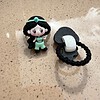 2x Elastieken prinsessen van Resin (eerste staartjes/ onder een vlecht)/ Kawaii