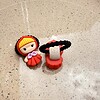 2x Elastieken prinsessen van Resin (eerste staartjes/ onder een vlecht)/ Kawaii
