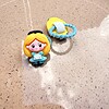 2x Elastieken prinsessen van Resin (eerste staartjes/ onder een vlecht)/ Kawaii