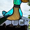 Daddy Duck in Glas in Lood/Tiffany