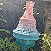 Decoratieve gehaakte lamp