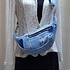 Denim slingbag / crossbodybag licht
