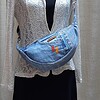 Denim slingbag / crossbodybag licht