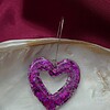 Epoxy oorbellen 'hart open'