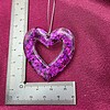 Epoxy oorbellen 'hart open'