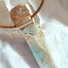 Fairy ketting Carribean Blue Calciet met bergkristal en amethist
