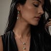 Fijne jade ketting- en oorbellen set - one of a kind
