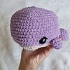 Gehaakte lila walvis knuffel