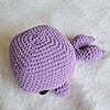 Gehaakte lila walvis knuffel