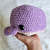 Gehaakte lila walvis knuffel