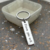 Gepersonaliseerde sleutelhanger met initiaal | I love you | Handgestempeld cadeau