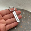 Gepersonaliseerde sleutelhanger met initiaal | I love you | Handgestempeld cadeau