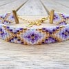 Geweven Miyuki Armband | Lilac Dreams