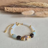 Gouden armband keramieken zeester