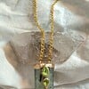 Ketting met prehniet en peridoot