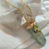 Ketting met prehniet en peridoot