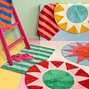 Kitsch Kitchen badmat soleil rond rood