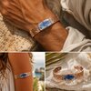Koper-/magneet armband met sodaliet