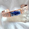 Koper-/magneet armband met sodaliet