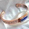 Koper-/magneet armband met sodaliet