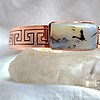 Koper-/magneet armband met dendriet opaal