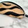 Leren sleuteletui van zebraprint
