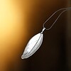 Merelveer hanger - 24 karaat goud of zilver - Echte merelveer