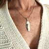 Merelveer hanger - 24 karaat goud of zilver - Echte merelveer