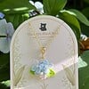 Micro Gehaakte Hortensia ketting